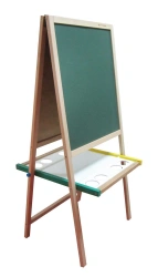 Double-sided easel.