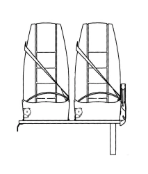 Passenger seat PS05.6800010-05.31.2K02-300