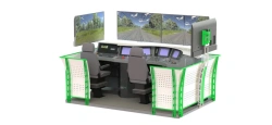 Simulators for professional training of locomotive drivers