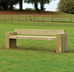 Fort bench with backrest