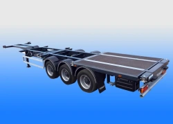 Semi-trailer-container wagon of Tonar 974623 model with axles of TONAR models: 90422, 90424, 90431.
