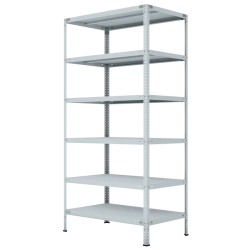 Metal office shelving unit