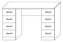 Desk with drawers for trade enterprises