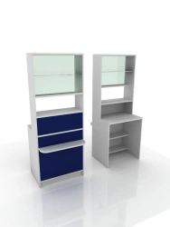 Cash desk with extension, 303-001-1, 800x600x2100