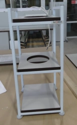 Laboratory furniture: Trolley for cylinders