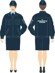 Women's office suits (jacket, skirt) of the departmental security service of PJSC Transneft, commodity codes ÊÔ