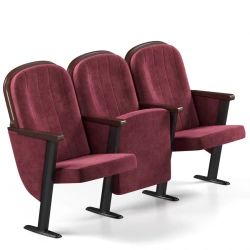 Metal-framed auditorium armchair model "Classic M"