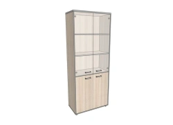 Shelf with glass, tall, wide 776*402*1980 mm ASUS-3