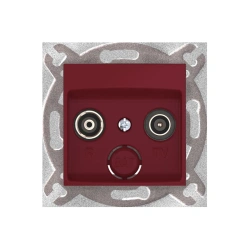 CADUCEUS ALING PRESTIGE Flush-mounted TV/FM antenna socket, maroon, Art. 6012Z.3 (mechanism)