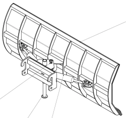 Machinery and equipment for municipal economy: Swivelling snowplough blade