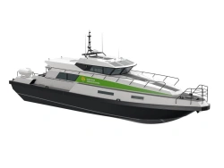 High-speed gliding boat "Aquilon" project 13910M
