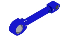 Hydraulic cylinder 1187.00.00.00.00 (45x38-194, mm), 70MPa