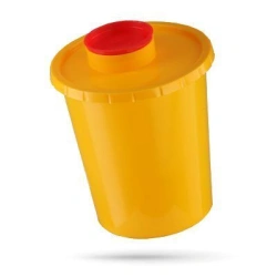 Container for collection, storage, transport and disposal of cutaneous waste MK-01 according to TU 9398-001-44941910-2015, singl
