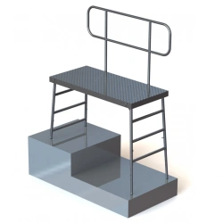 Telescopic aluminium mounting platform PMT-1400-200