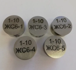 Company standard samples (SOPs) of composition of nickel alloys of ZS6U, ZS6K type (set)