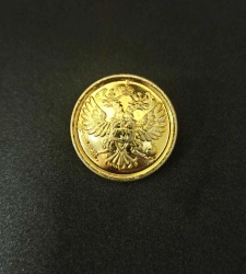 Metal uniform buttons