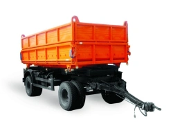 NEFAZ-8560 tipping trailer with spring suspension and imported axle units