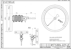 Bimetallic thermometer TBf-220 IP65 160 USH