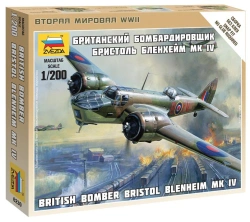 Assembled model "British bomber Bristol Blanheim"