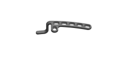 Hook-shaped plate for clavicle, article no. 93.25.XXX