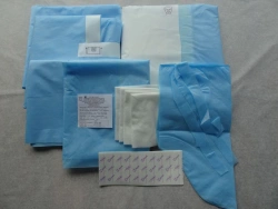 Cardiovascular non-woven fabric linen set, disposable, sterile "Larix"