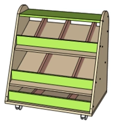 Wooden furniture for preschools: Play module "Shop"