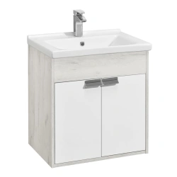 Pedestal cabinet under sink Aquaton Fly 60 white, oak kraft 1A237301FAX101.A237.3.01F.AX1.0