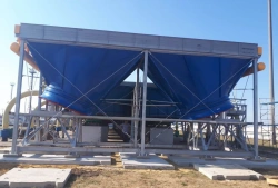 Horizontal block-type air-cooled gas apparatuses of TURBO type