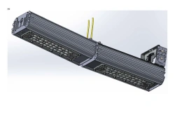 LED luminaire "Industrial Design MTM IoT" series CUBIC 80 Two modules End connection - 5 degrees Mounting 42mm X