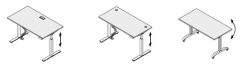 Straight table. Set of furniture "Drive"
