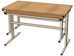Double dining table with benches/ C26