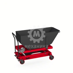 Chip trolley with lifting mechanism series 1365