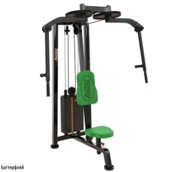 Block exercise machine butterfly