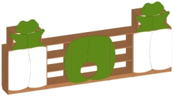 Children's wall "Frogs" art.S.06.91
