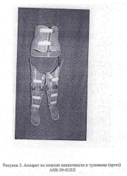 Apparatus for lower limbs and trunk (orthosis) AN8-39-01PL