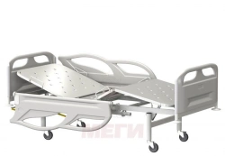 KF3-01-"MSC" (MSC-4103) - Functional bed, on wheels, plastic backrests, bed - steel sheet, regulation of sections of the stump.