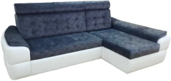 Corner sofa "Vityaz-6U" with ottoman and adjustable headrests