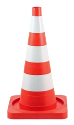 KS-2.8 520 mm elastic signal cone with 3 white s/o stripes of 80 mm each