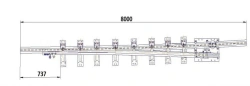 Frame rail with shank of the project 2307.01.010