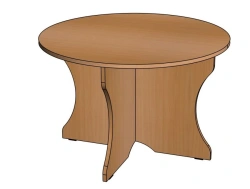 Round children's table, H400/ SD01