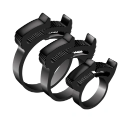 Plastic power clamp for connecting round elements (Clip-Track, Clip-Track) 83-78 (PA66) placer in transport cr.