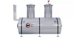 Horizontal steel underground double-walled tank 60 m3 type RGSPD-60