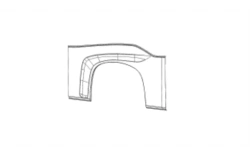 5299230-5402502-52/B Left rear arch panel