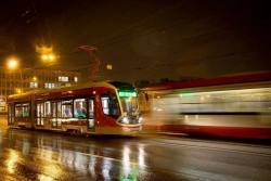 Tramway car of model 71-923M "Bogatyr-M"