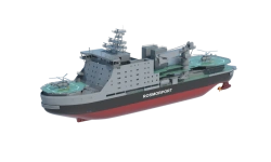 Linear diesel-electric icebreaker project 22600