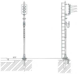 Railway mast traffic lights TU 32 ELT 046-13