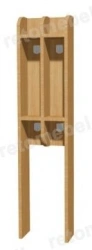 Floor towel rail 2-seater