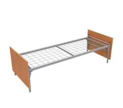 Bed on metal frame Model: KMK-1 of "Edelwood" trade mark