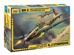Assembled model Soviet armoured attack aircraft IL-2 (rev. 1942)