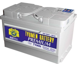 TYUMEN BATTERY 6ST-74LR PREMIUM lead rechargeable starter battery